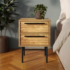 Bryant 2 Drawer Bedside Table -Furniture Sale Store 30801932