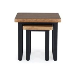 Freddie Nest Of Tables, Rustic Wood Effect -Furniture Sale Store 30809247 alt03