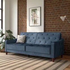 Vintage Velvet Tufted Double Futon -Furniture Sale Store 30812121