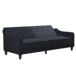 Vintage Velvet Tufted Double Futon -Furniture Sale Store 30812121 alt02