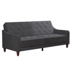 Vintage Velvet Tufted Double Futon -Furniture Sale Store 30812122 alt02