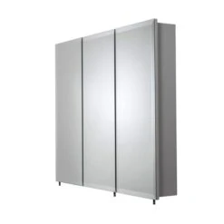 Westbourne White Triple Door Tri-View Steel Cabinet -Furniture Sale Store 30814882 alt03