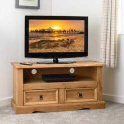 Corona 2 Drawer TV Unit For TVs Up To 42"