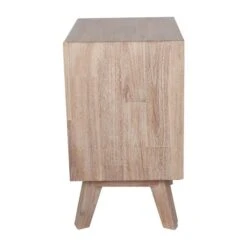 Pacific Kalmar 3 Drawer Bedside Table, Natural Acacia -Furniture Sale Store 30821767 alt04