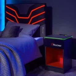 X Rocker Carbon Tek Bedside Table With Wireless Charging -Furniture Sale Store 30822316 alt05