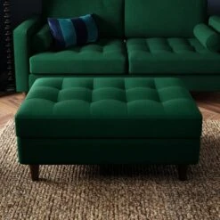 Zoe Velvet Storage Footstool -Furniture Sale Store 30825930 alt02