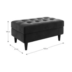 Zoe Velvet Storage Footstool -Furniture Sale Store 30825930 alt09