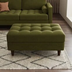 Zoe Velvet Storage Footstool -Furniture Sale Store 30825934 alt02