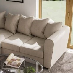 Blake Curved Arm Soft Texture Large Corner Sofa -Furniture Sale Store 30828635 alt03