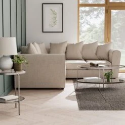 Blake Curved Arm Soft Texture Large Corner Sofa -Furniture Sale Store 30828635 alt06