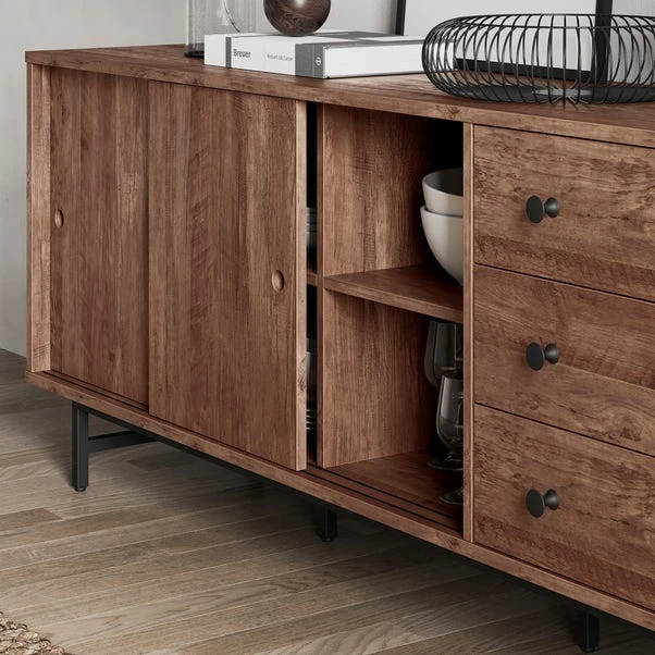 Fulton Extra Wide Sideboard, Pine 2 Fulton Extra Wide Sideboard, Pine - Image 2