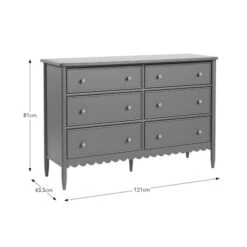 Remi Wide 6 Drawer Chest, Lilypad Green 11 Remi Wide 6 Drawer Chest, Lilypad Green -Furniture Sale Store 30832366 alt09