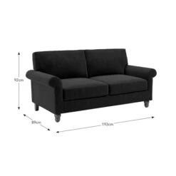 Bettie Velvet 3 Seater Double Sofa Bed -Furniture Sale Store 30833519 alt09