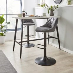 Noah Height Adjustable Bar Stool, Faux Suede 12 Noah Height Adjustable Bar Stool, Faux Suede -Furniture Sale Store 30834813