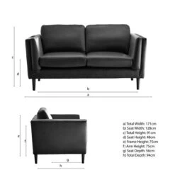Anton Opulent Velvet 2 Seater Sofa -Furniture Sale Store 30839350 alt09
