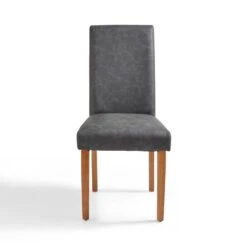 Hugo Set Of 2 Dining Chairs, Distressed Faux Leather -Furniture Sale Store 30842640 alt05