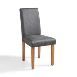 Hugo Set Of 2 Dining Chairs, Distressed Faux Leather -Furniture Sale Store 30842640 alt06