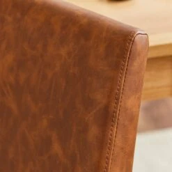 Hugo Set Of 2 Dining Chairs, Distressed Faux Leather -Furniture Sale Store 30842641 alt02