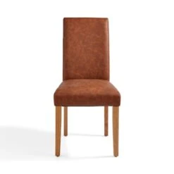 Hugo Set Of 2 Dining Chairs, Distressed Faux Leather -Furniture Sale Store 30842641 alt05