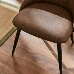 Set Of 2 Luna Dining Chairs, Faux Leather -Furniture Sale Store 30842644 alt03