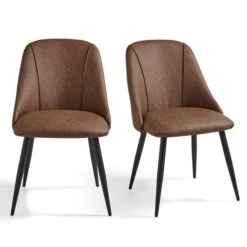 Set Of 2 Luna Dining Chairs, Faux Leather -Furniture Sale Store 30842644 alt04
