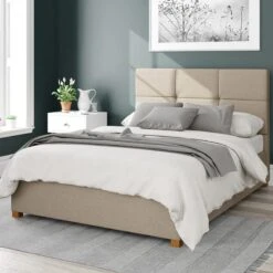Caine Eire Ottoman Bed Frame, Linen -Furniture Sale Store 30852108