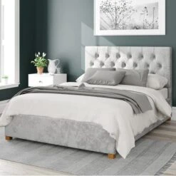 Olivier Mirazzi Velvet Ottoman Bed Frame -Furniture Sale Store 30852395