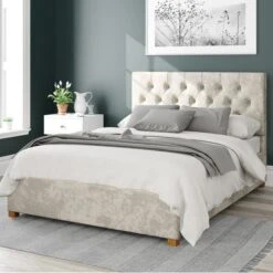 Olivier Mirazzi Velvet Ottoman Bed Frame -Furniture Sale Store 30852401
