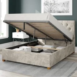 Olivier Mirazzi Velvet Ottoman Bed Frame -Furniture Sale Store 30852402 alt01