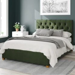 Olivier Plush Velvet Ottoman Bed Frame -Furniture Sale Store 30852862