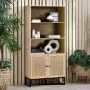 Hollis Tall Bookcase, Oak