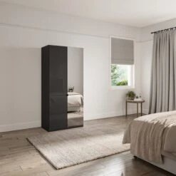 Wiemann Kahla 2 Door Mirrored Wardrobe -Furniture Sale Store 30858640