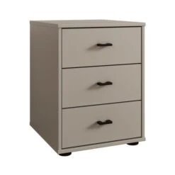 Wiemann Kahla Matt 3 Drawer Bedside Table -Furniture Sale Store 30858685 alt02