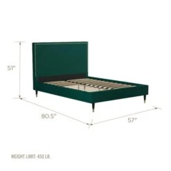 Cosmo Living Audrey Bed Frame, Velvet -Furniture Sale Store 30859547 alt09