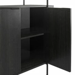 Wainwright Bar Cabinet, Black Oak -Furniture Sale Store 30860056 alt05