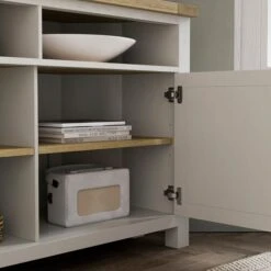 Olney High Corner TV Unit, Stone For TVs Up To 50" -Furniture Sale Store 30866565 alt02