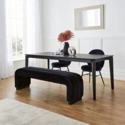 Lucilla 3 Seater Dining Bench, Velvet -Furniture Sale Store 30868769