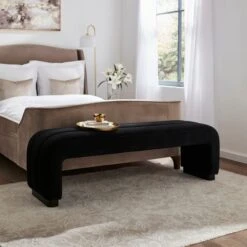 Lucilla 3 Seater Dining Bench, Velvet -Furniture Sale Store 30868769 alt02