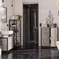 Colton Shelving Unit, Concrete Effect 7 Colton Shelving Unit, Concrete Effect -Furniture Sale Store 30869871 alt02