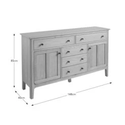 Churchgate Walton Large Sideboard, Oak -Furniture Sale Store 30871583 alt09