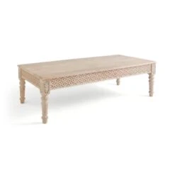 Lolita Carved Coffee Table, Mango Wood -Furniture Sale Store 30873149 alt04