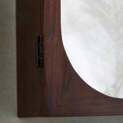 Elias Wall Cabinet, Acacia Wood, Mirror And Reeded Glass -Furniture Sale Store 30873171 alt03