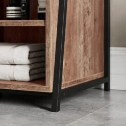 Fulton Bathroom Storage Cabinet, Pine Effect -Furniture Sale Store 30873181 alt03