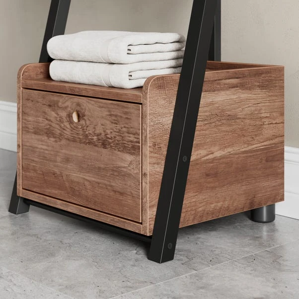 Fulton Bathroom Ladder Shelf, Pine Effect 3 Fulton Bathroom Ladder Shelf, Pine Effect - Image 3