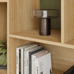 Hardy Wide Bookcase With 2 Drawers, Oak Effect -Furniture Sale Store 30874521 alt03