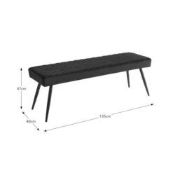 Montreal 2 Seater Dining Bench, Velvet -Furniture Sale Store 30876145 alt09