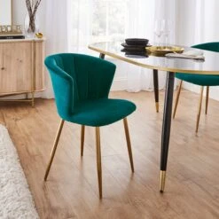 Kendall Dining Chair, Velvet -Furniture Sale Store 30876321 alt01