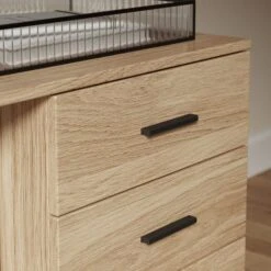Edison Storage Cabinet, Oak Effect -Furniture Sale Store 30876388 alt03