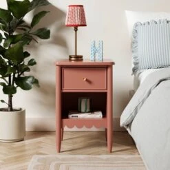 Remi 1 Drawer Bedside Table -Furniture Sale Store 30876554
