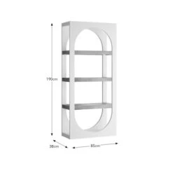 Albourne Tall Bookcase, Oak Effect -Furniture Sale Store 30877183 alt09